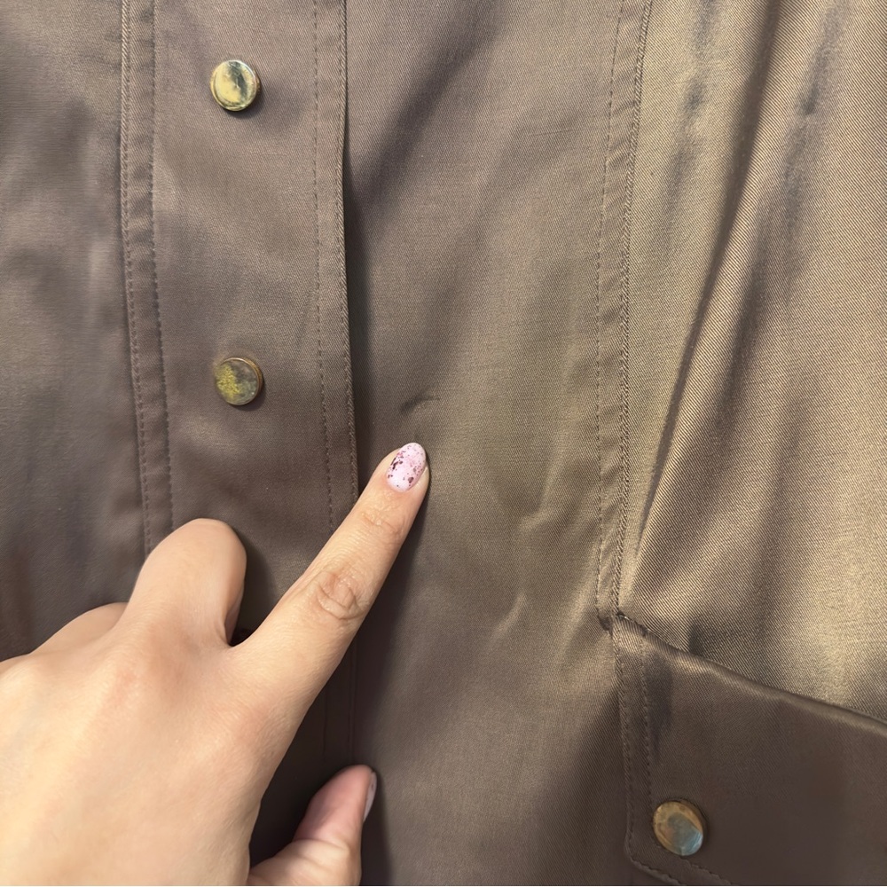 Cache 3/4 Sleeve Utility Jacket | Brown - Picture 3 of 8